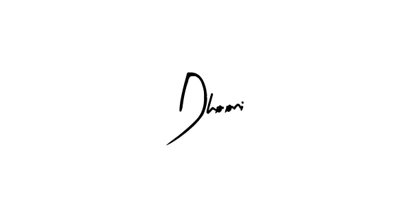 Create a beautiful signature design for name Dhooni. With this signature (Arty Signature) fonts, you can make a handwritten signature for free. Dhooni signature style 8 images and pictures png