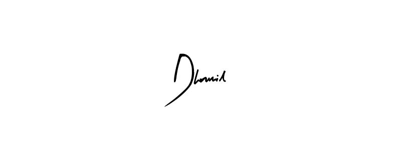 Make a beautiful signature design for name Dhrumil . With this signature (Arty Signature) style, you can create a handwritten signature for free. Dhrumil  signature style 8 images and pictures png