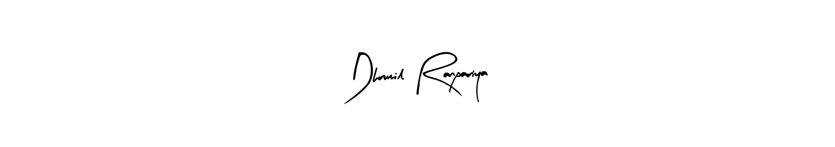 Also we have Dhrumil Ranpariya name is the best signature style. Create professional handwritten signature collection using Arty Signature autograph style. Dhrumil Ranpariya signature style 8 images and pictures png
