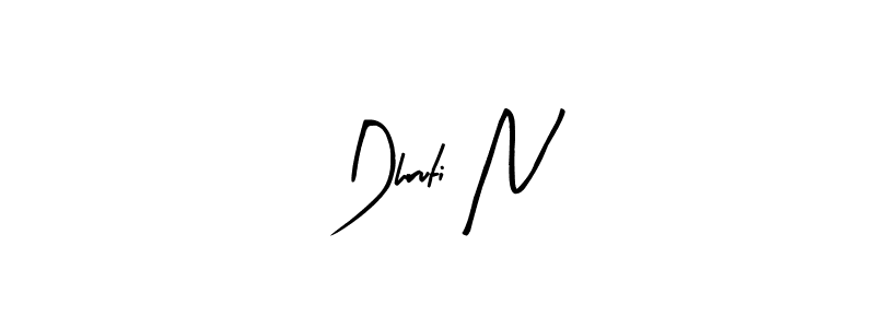 Dhruti N stylish signature style. Best Handwritten Sign (Arty Signature) for my name. Handwritten Signature Collection Ideas for my name Dhruti N. Dhruti N signature style 8 images and pictures png