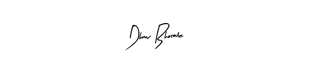 You should practise on your own different ways (Arty Signature) to write your name (Dhruv Bhosale) in signature. don't let someone else do it for you. Dhruv Bhosale signature style 8 images and pictures png