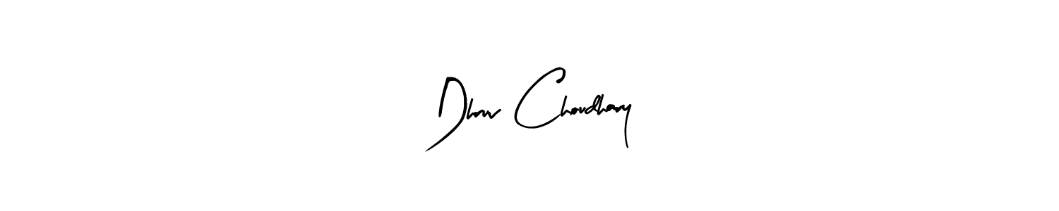 Design your own signature with our free online signature maker. With this signature software, you can create a handwritten (Arty Signature) signature for name Dhruv Choudhary. Dhruv Choudhary signature style 8 images and pictures png