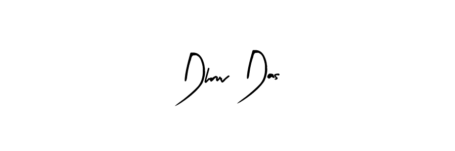 Arty Signature is a professional signature style that is perfect for those who want to add a touch of class to their signature. It is also a great choice for those who want to make their signature more unique. Get Dhruv Das name to fancy signature for free. Dhruv Das signature style 8 images and pictures png