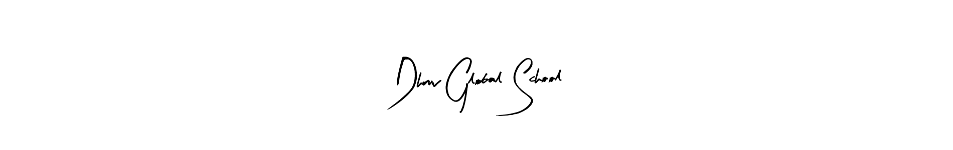 Dhruv Global School stylish signature style. Best Handwritten Sign (Arty Signature) for my name. Handwritten Signature Collection Ideas for my name Dhruv Global School. Dhruv Global School signature style 8 images and pictures png