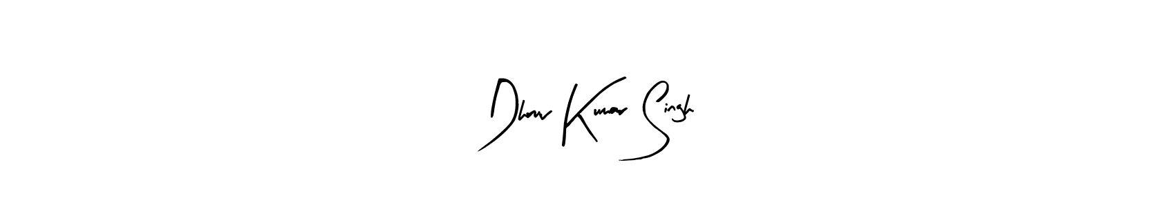 Similarly Arty Signature is the best handwritten signature design. Signature creator online .You can use it as an online autograph creator for name Dhruv Kumar Singh. Dhruv Kumar Singh signature style 8 images and pictures png