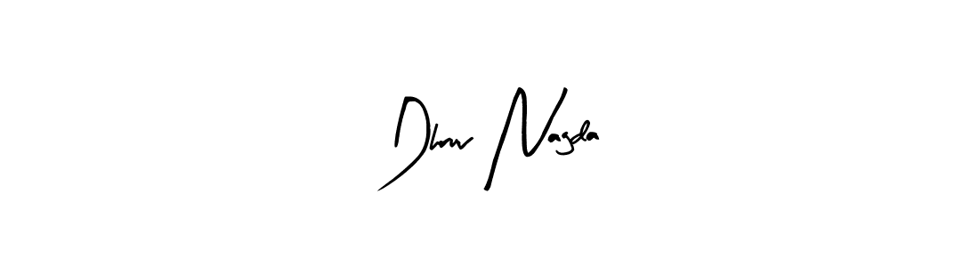 Create a beautiful signature design for name Dhruv Nagda. With this signature (Arty Signature) fonts, you can make a handwritten signature for free. Dhruv Nagda signature style 8 images and pictures png
