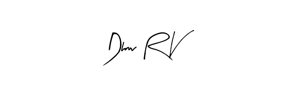 Once you've used our free online signature maker to create your best signature Arty Signature style, it's time to enjoy all of the benefits that Dhruv R V name signing documents. Dhruv R V signature style 8 images and pictures png