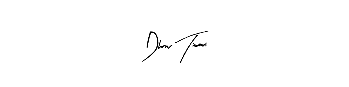 This is the best signature style for the Dhruv Tiwari name. Also you like these signature font (Arty Signature). Mix name signature. Dhruv Tiwari signature style 8 images and pictures png