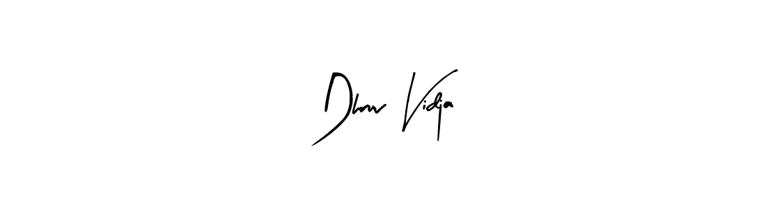 Also You can easily find your signature by using the search form. We will create Dhruv Vidja name handwritten signature images for you free of cost using Arty Signature sign style. Dhruv Vidja signature style 8 images and pictures png