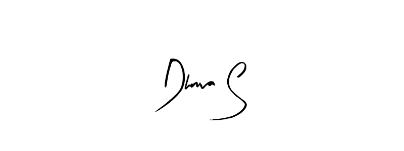 Similarly Arty Signature is the best handwritten signature design. Signature creator online .You can use it as an online autograph creator for name Dhruva S. Dhruva S signature style 8 images and pictures png