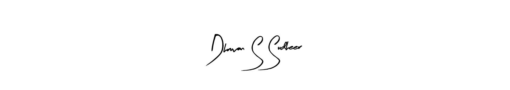 The best way (Arty Signature) to make a short signature is to pick only two or three words in your name. The name Dhruvan S Sudheer include a total of six letters. For converting this name. Dhruvan S Sudheer signature style 8 images and pictures png