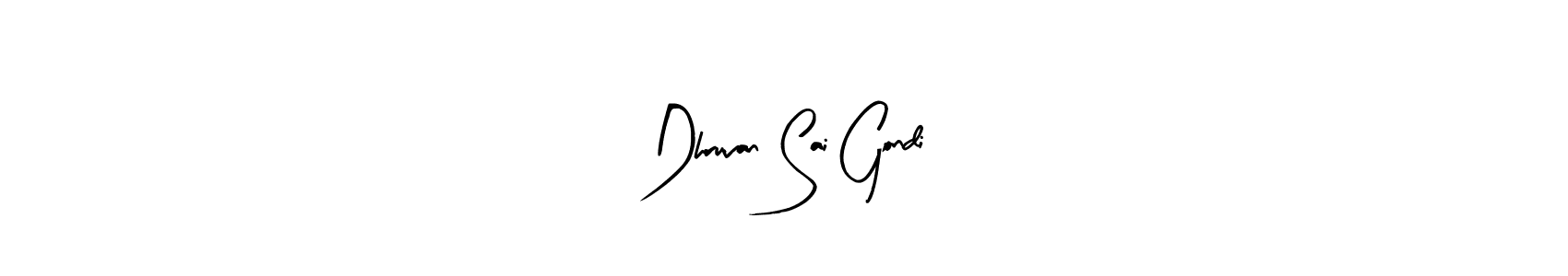 Similarly Arty Signature is the best handwritten signature design. Signature creator online .You can use it as an online autograph creator for name Dhruvan Sai Gondi. Dhruvan Sai Gondi signature style 8 images and pictures png