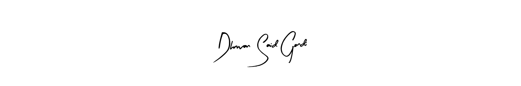 Best and Professional Signature Style for Dhruvan Said Gondi. Arty Signature Best Signature Style Collection. Dhruvan Said Gondi signature style 8 images and pictures png