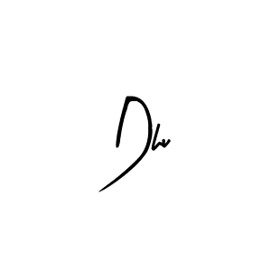 Use a signature maker to create a handwritten signature online. With this signature software, you can design (Arty Signature) your own signature for name Dhu. Dhu signature style 8 images and pictures png