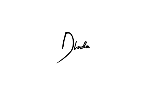 Make a beautiful signature design for name Dhuda. With this signature (Arty Signature) style, you can create a handwritten signature for free. Dhuda signature style 8 images and pictures png