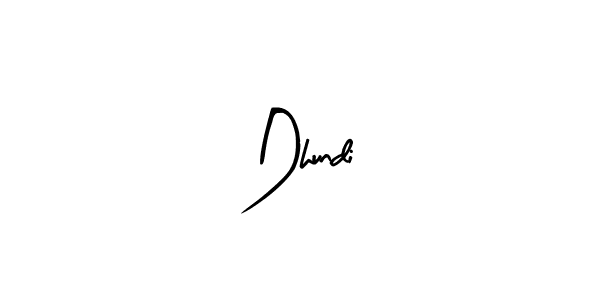 Arty Signature is a professional signature style that is perfect for those who want to add a touch of class to their signature. It is also a great choice for those who want to make their signature more unique. Get Dhundi name to fancy signature for free. Dhundi signature style 8 images and pictures png