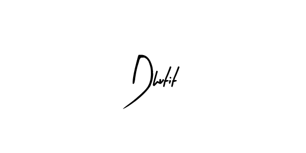 How to make Dhutit name signature. Use Arty Signature style for creating short signs online. This is the latest handwritten sign. Dhutit signature style 8 images and pictures png