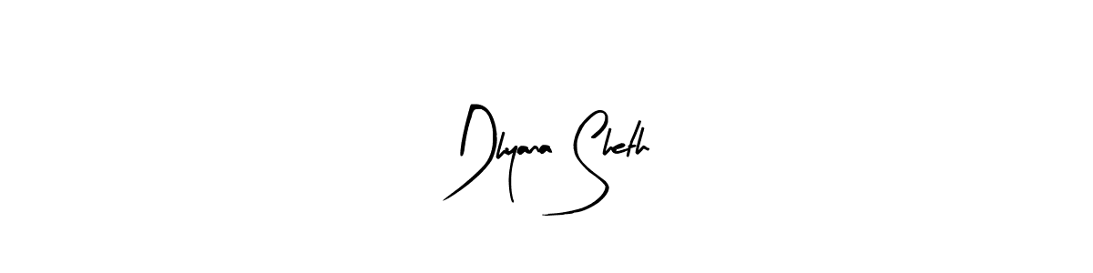 Similarly Arty Signature is the best handwritten signature design. Signature creator online .You can use it as an online autograph creator for name Dhyana Sheth. Dhyana Sheth signature style 8 images and pictures png