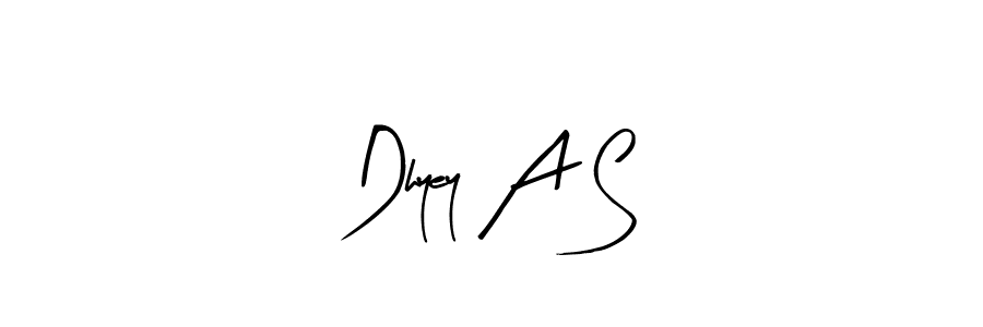 Make a beautiful signature design for name Dhyey A S. Use this online signature maker to create a handwritten signature for free. Dhyey A S signature style 8 images and pictures png