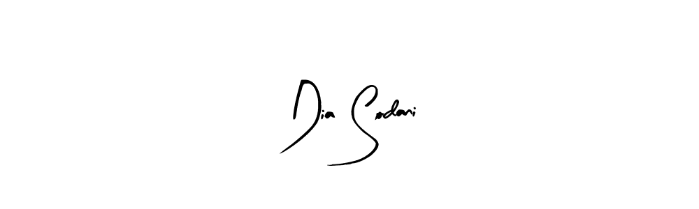 Make a beautiful signature design for name Dia Sodani. With this signature (Arty Signature) style, you can create a handwritten signature for free. Dia Sodani signature style 8 images and pictures png