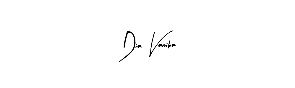 Dia Vamika stylish signature style. Best Handwritten Sign (Arty Signature) for my name. Handwritten Signature Collection Ideas for my name Dia Vamika. Dia Vamika signature style 8 images and pictures png