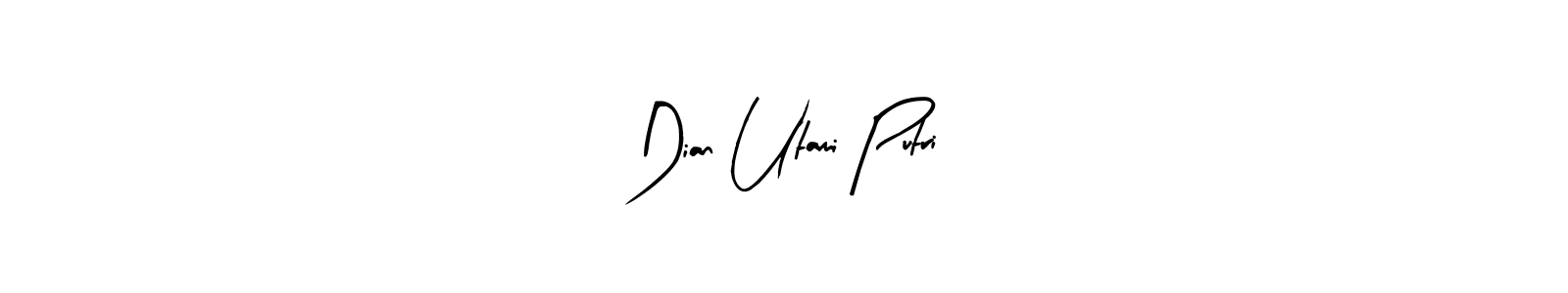 Create a beautiful signature design for name Dian Utami Putri. With this signature (Arty Signature) fonts, you can make a handwritten signature for free. Dian Utami Putri signature style 8 images and pictures png
