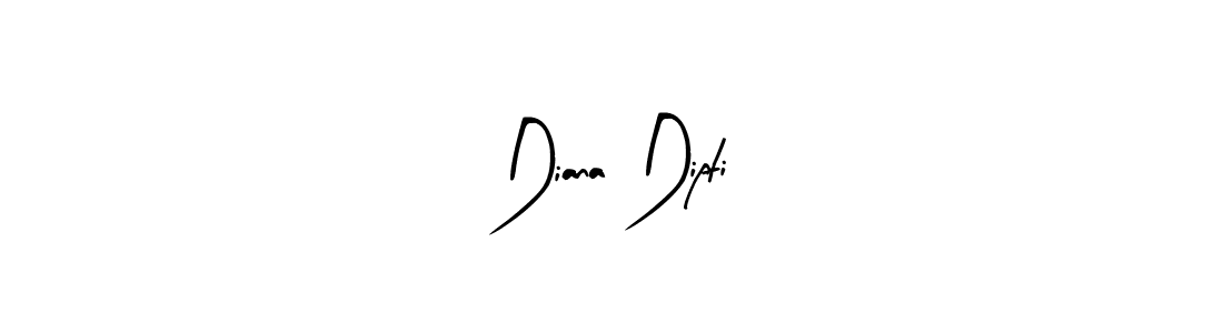 Design your own signature with our free online signature maker. With this signature software, you can create a handwritten (Arty Signature) signature for name Diana Dipti. Diana Dipti signature style 8 images and pictures png