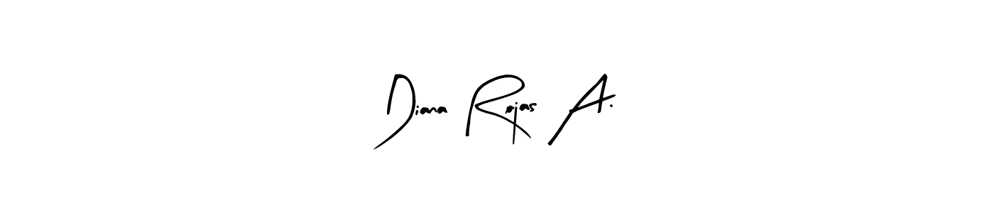 Arty Signature is a professional signature style that is perfect for those who want to add a touch of class to their signature. It is also a great choice for those who want to make their signature more unique. Get Diana Rojas A. name to fancy signature for free. Diana Rojas A. signature style 8 images and pictures png