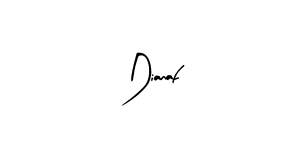 Use a signature maker to create a handwritten signature online. With this signature software, you can design (Arty Signature) your own signature for name Dianaf. Dianaf signature style 8 images and pictures png