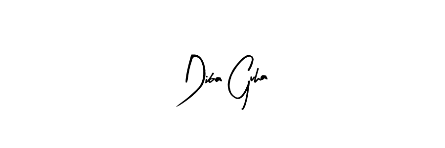 Also we have Diba Guha name is the best signature style. Create professional handwritten signature collection using Arty Signature autograph style. Diba Guha signature style 8 images and pictures png