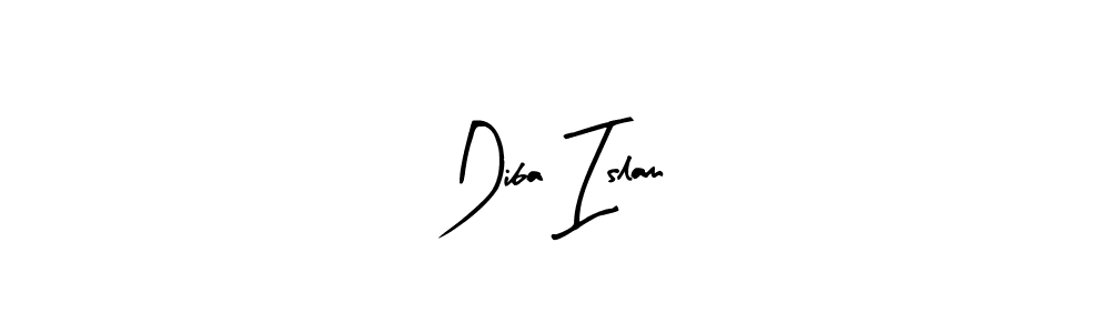 Also we have Diba Islam name is the best signature style. Create professional handwritten signature collection using Arty Signature autograph style. Diba Islam signature style 8 images and pictures png