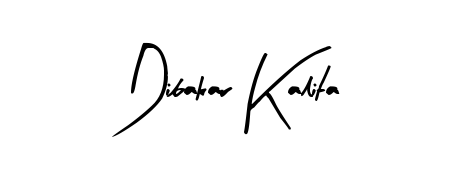 The Arty Signature handwriting style adds charm and authenticity to name Dibakar Kalita. A wonderful choice for personal thank-you notes. Dibakar Kalita signature style 8 images and pictures png