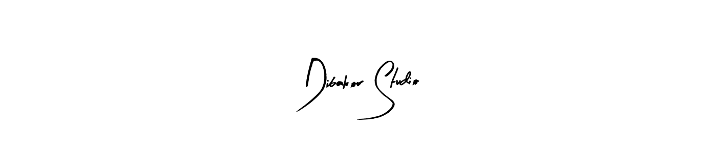 Create a beautiful signature design for name Dibakor Studio. With this signature (Arty Signature) fonts, you can make a handwritten signature for free. Dibakor Studio signature style 8 images and pictures png