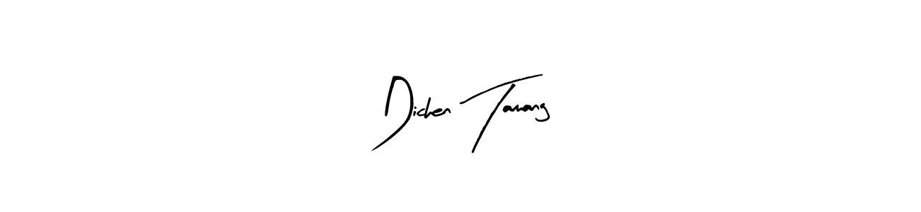 You can use this online signature creator to create a handwritten signature for the name Dichen Tamang. This is the best online autograph maker. Dichen Tamang signature style 8 images and pictures png