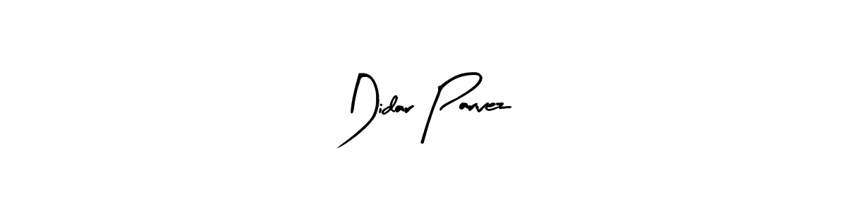 Didar Parvez stylish signature style. Best Handwritten Sign (Arty Signature) for my name. Handwritten Signature Collection Ideas for my name Didar Parvez. Didar Parvez signature style 8 images and pictures png