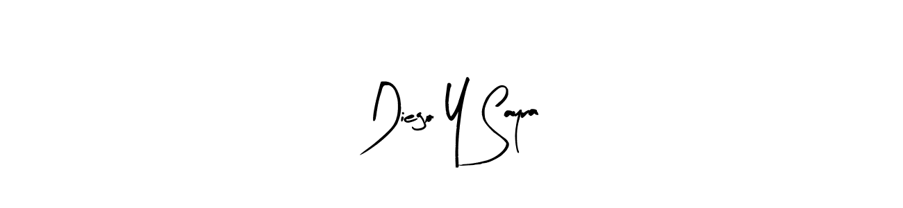 Also we have Diego Y Sayra name is the best signature style. Create professional handwritten signature collection using Arty Signature autograph style. Diego Y Sayra signature style 8 images and pictures png