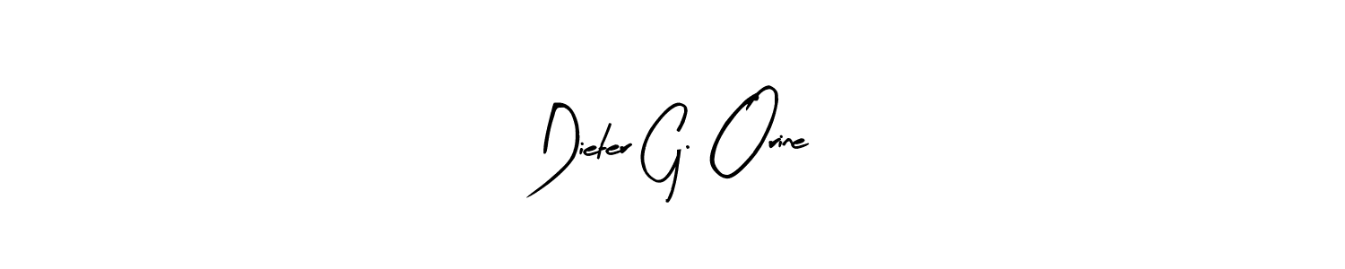 Make a beautiful signature design for name Dieter G. Orine. Use this online signature maker to create a handwritten signature for free. Dieter G. Orine signature style 8 images and pictures png