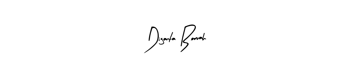 How to make Diganta Boruah name signature. Use Arty Signature style for creating short signs online. This is the latest handwritten sign. Diganta Boruah signature style 8 images and pictures png