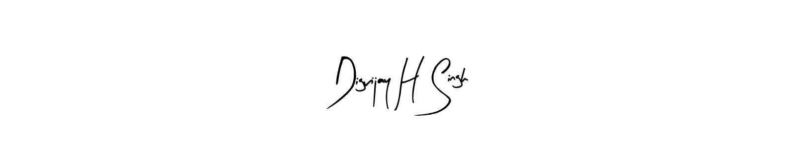 Also You can easily find your signature by using the search form. We will create Digvijay H Singh name handwritten signature images for you free of cost using Arty Signature sign style. Digvijay H Singh signature style 8 images and pictures png