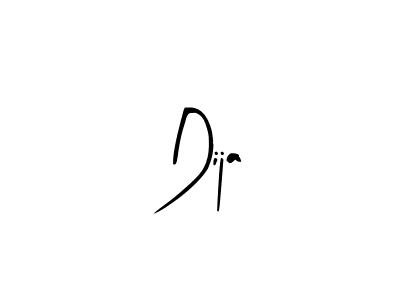 Design your own signature with our free online signature maker. With this signature software, you can create a handwritten (Arty Signature) signature for name Dija. Dija signature style 8 images and pictures png