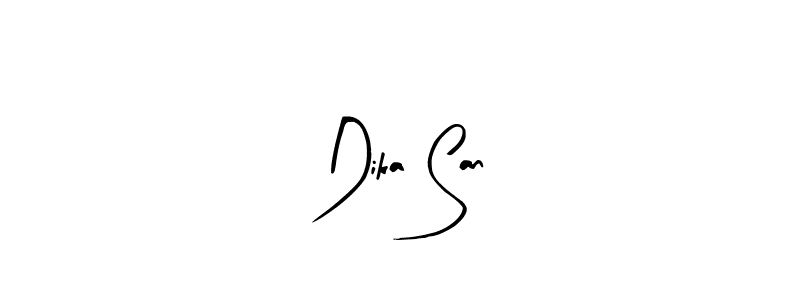 This is the best signature style for the Dika San name. Also you like these signature font (Arty Signature). Mix name signature. Dika San signature style 8 images and pictures png