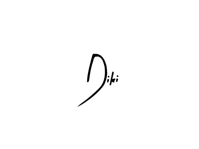 Design your own signature with our free online signature maker. With this signature software, you can create a handwritten (Arty Signature) signature for name Diki. Diki signature style 8 images and pictures png