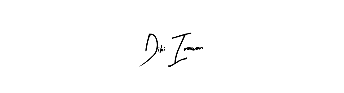 Similarly Arty Signature is the best handwritten signature design. Signature creator online .You can use it as an online autograph creator for name Diki Irawan. Diki Irawan signature style 8 images and pictures png