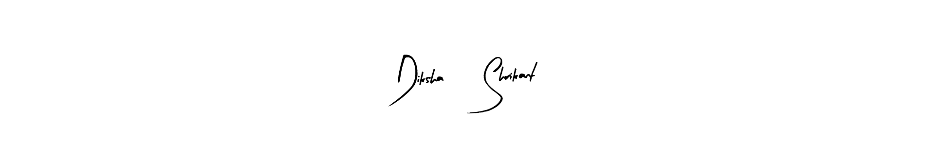 You should practise on your own different ways (Arty Signature) to write your name (Diksha ❤ Shrikant) in signature. don't let someone else do it for you. Diksha ❤ Shrikant signature style 8 images and pictures png