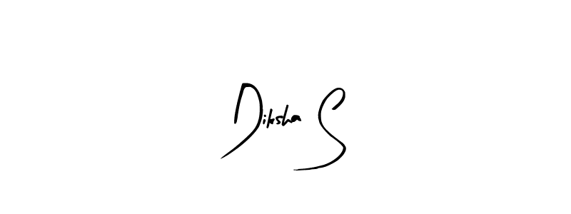 How to Draw Diksha S signature style? Arty Signature is a latest design signature styles for name Diksha S. Diksha S signature style 8 images and pictures png