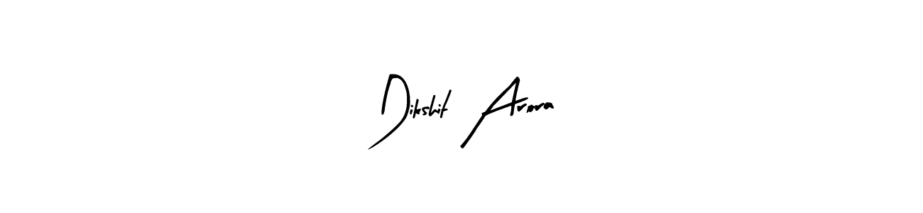 Create a beautiful signature design for name Dikshit Arora. With this signature (Arty Signature) fonts, you can make a handwritten signature for free. Dikshit Arora signature style 8 images and pictures png
