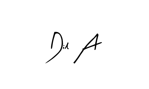 Arty Signature is a professional signature style that is perfect for those who want to add a touch of class to their signature. It is also a great choice for those who want to make their signature more unique. Get Dil A name to fancy signature for free. Dil A signature style 8 images and pictures png