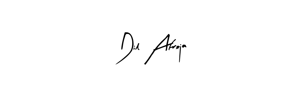 The best way (Arty Signature) to make a short signature is to pick only two or three words in your name. The name Dil Afroja include a total of six letters. For converting this name. Dil Afroja signature style 8 images and pictures png