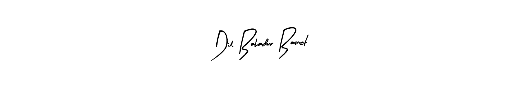 The best way (Arty Signature) to make a short signature is to pick only two or three words in your name. The name Dil Bahadur Basnet include a total of six letters. For converting this name. Dil Bahadur Basnet signature style 8 images and pictures png