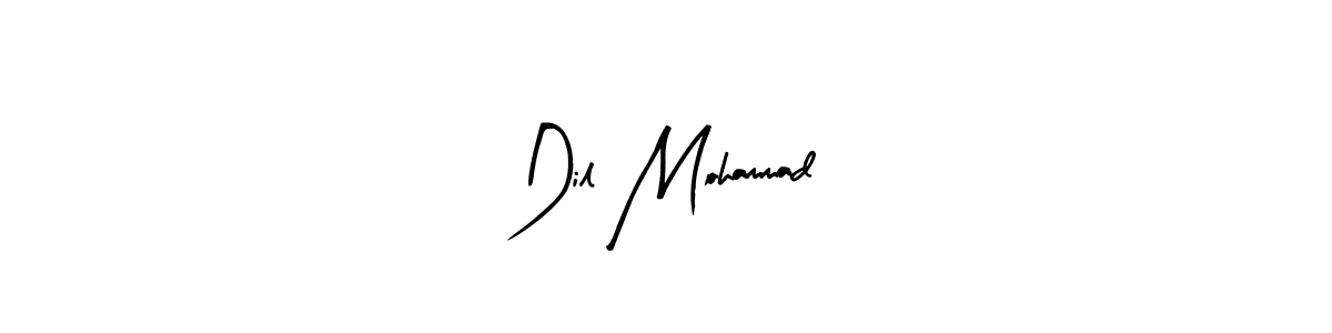 Arty Signature is a professional signature style that is perfect for those who want to add a touch of class to their signature. It is also a great choice for those who want to make their signature more unique. Get Dil Mohammad name to fancy signature for free. Dil Mohammad signature style 8 images and pictures png